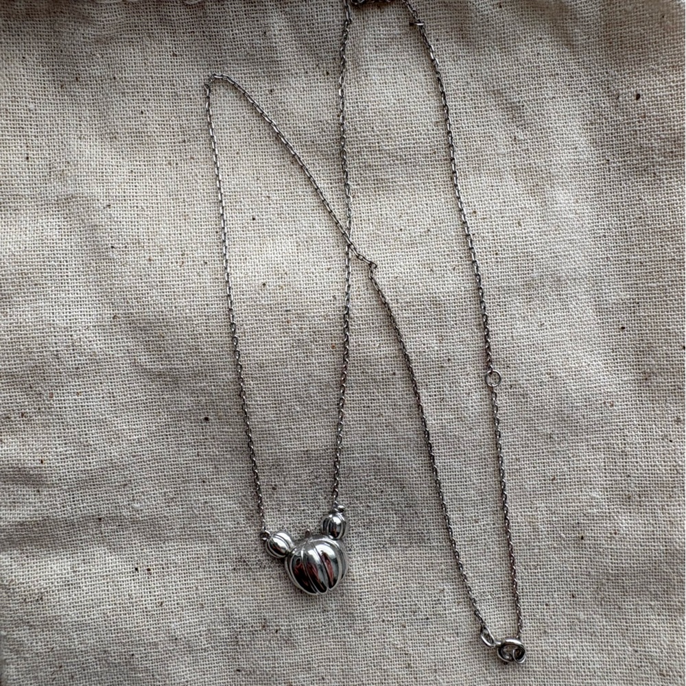 Fintastic Configuration Magic Pumpkin Silver Necklace 🎃 - Picture 2 of 2